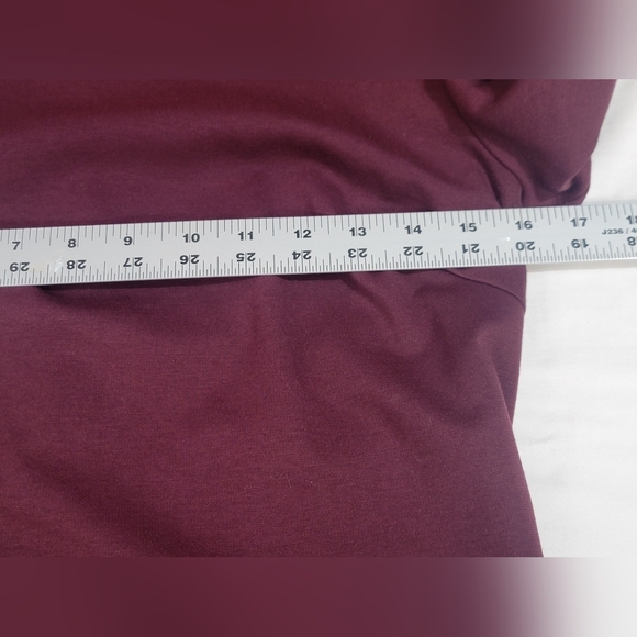 Boden Gloria Ponte Shift Dress In Merlot Retro Shift 6R - Picture 11 of 13